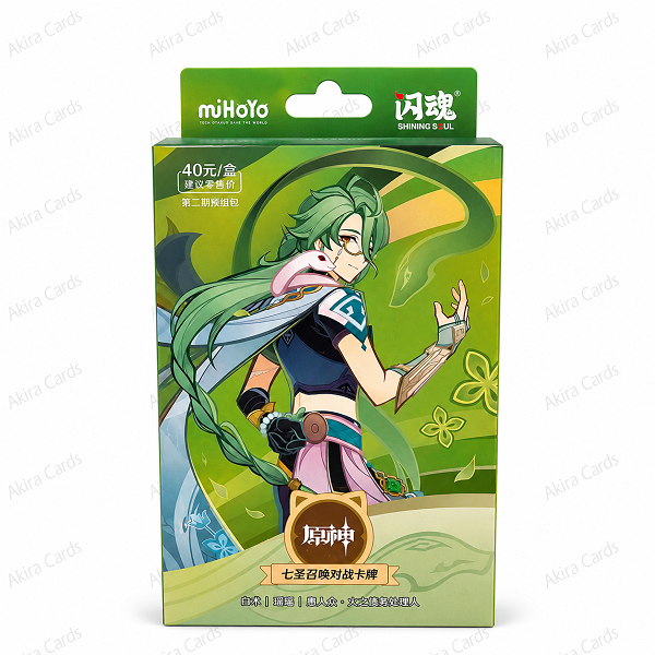 Genshin Impact Genius Invokation TCG Deck - Baizhu (Edición China Oficial miHoYo)