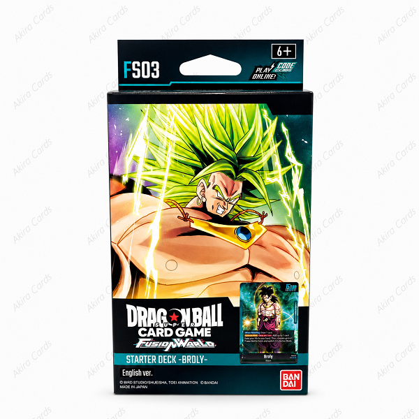 Dragon Ball Super Card Game Fusion World FS03 Broly Starter Deck – English Version